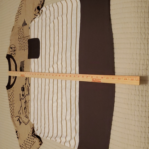 Born Fly Size 3XL T-shirt Tan and Brown - Picture 7 of 16